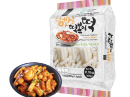 Korean Rice Cake Tteokbokki Stick – 1 Pack (3 Individual Package X 1 Pack) Vegan, Non-GMO, Gluten Free, Tteok Rice Cakes Food Pasta 21.16 oz Per Pack